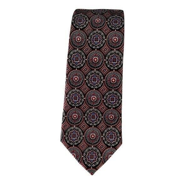 Pierre Cardin Necktie Medallion Pattern 100% Polyester Tie Men's Fashion Formal - Picture 9 of 13